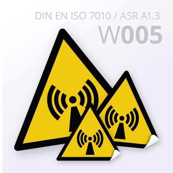 Warnzeichen-Warnung vor nicht ionisierender Strahlung