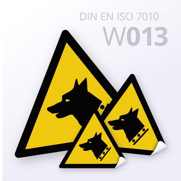 Warnzeichen-Warnung vor Wachhund