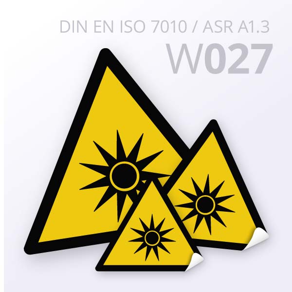Warnzeichen-Warnung vor optischer Strahlung