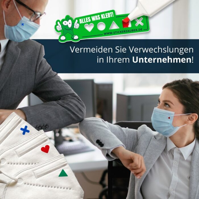 Textil Schablone mit 5-fachen Textilstift Set, fürs Büro