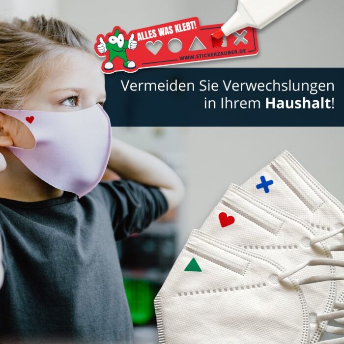 Textil Schablone mit 5-fachen Textilstift Set, für Haushalt und Schule